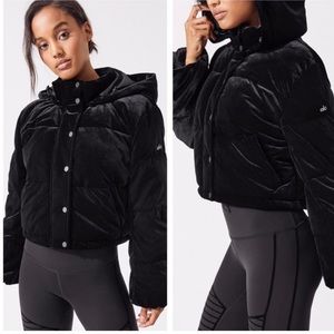 ALO Yoga Black Velvet Puffer